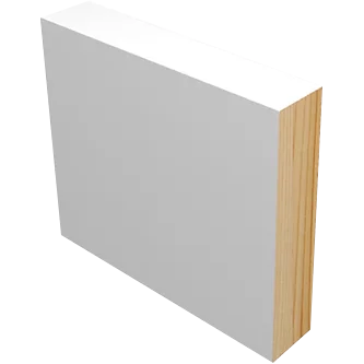 Baseboard Pine Primed Square - 9/16-in x 3-1/2-in x 17-ft